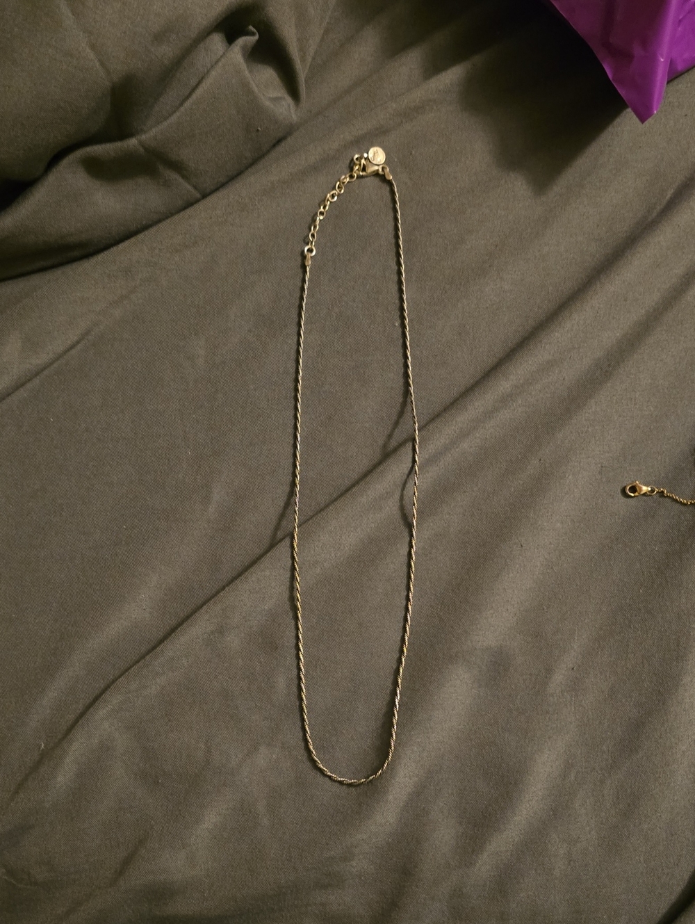 Gold-Tone Twisted Rope Necklace - Women's Jewelry
